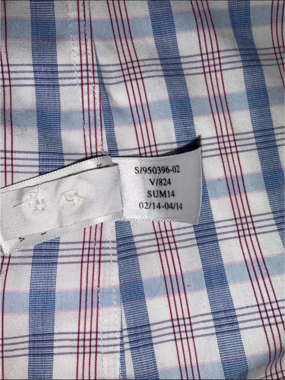Banana Republic Blue and Pink Checked Dress Shirt
